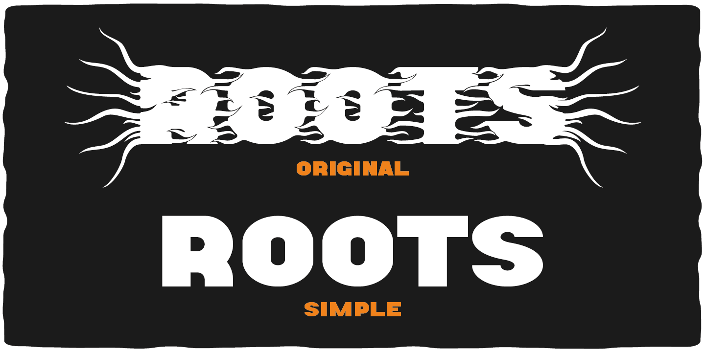 Пример шрифта Roots #5